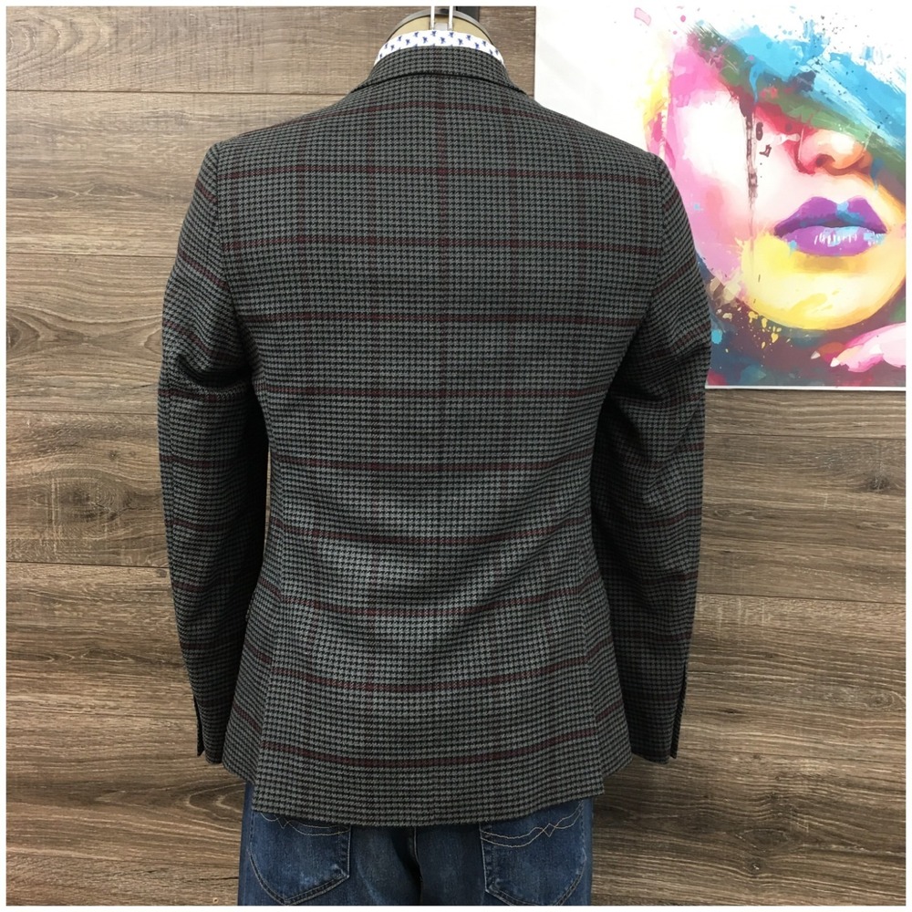 PAISLEY & GRAY Mens Blazer Sport Coat Casual Jacket Size 40R Slim Modern Suit - Picture 11 of 12